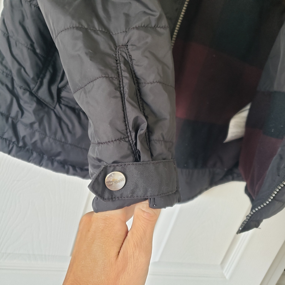 Carhartt Jacket Womens Amoret Black Puffer Coat Quilted #45 - Picture 10 of 12
